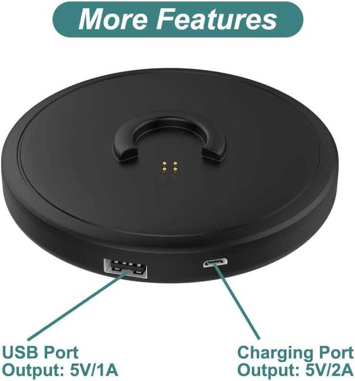 THRE Charging Cradle for Bose Soundlink Revolve/Revolve+/Revolve 2, Charger Cradle Dock with USB Cable for Bose Revolve Portable Speaker