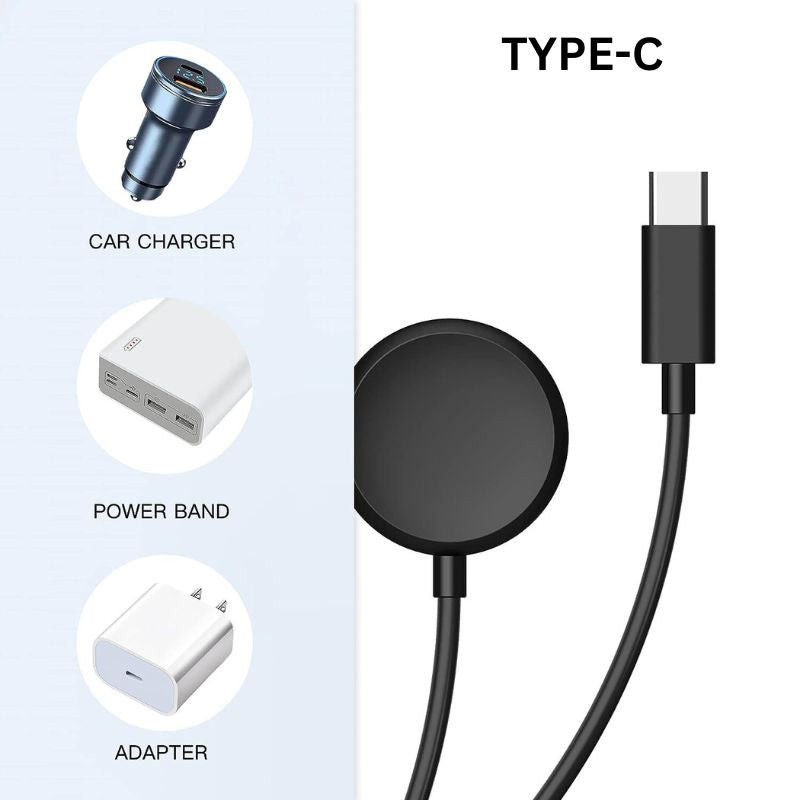 THRE【2 Pack】For Google Pixel Watch Charger Charging Cable Type-C Magnetic 100cm